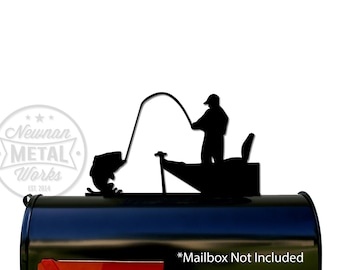 Fisherman Mailbox Topper / Sign - Bass - Hardware Included