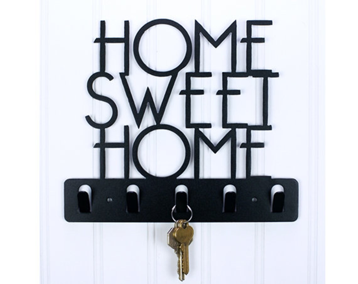 Home Sweet Home Decorative Key Holder / Wall Hook / Key Rack Etsy