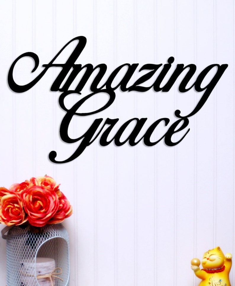 Amazing Grace Metal Wall Sign / Art Etsy