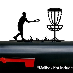 Disc Golf Mailbox Topper / Sign - Powder Coated Steel - Made in USA