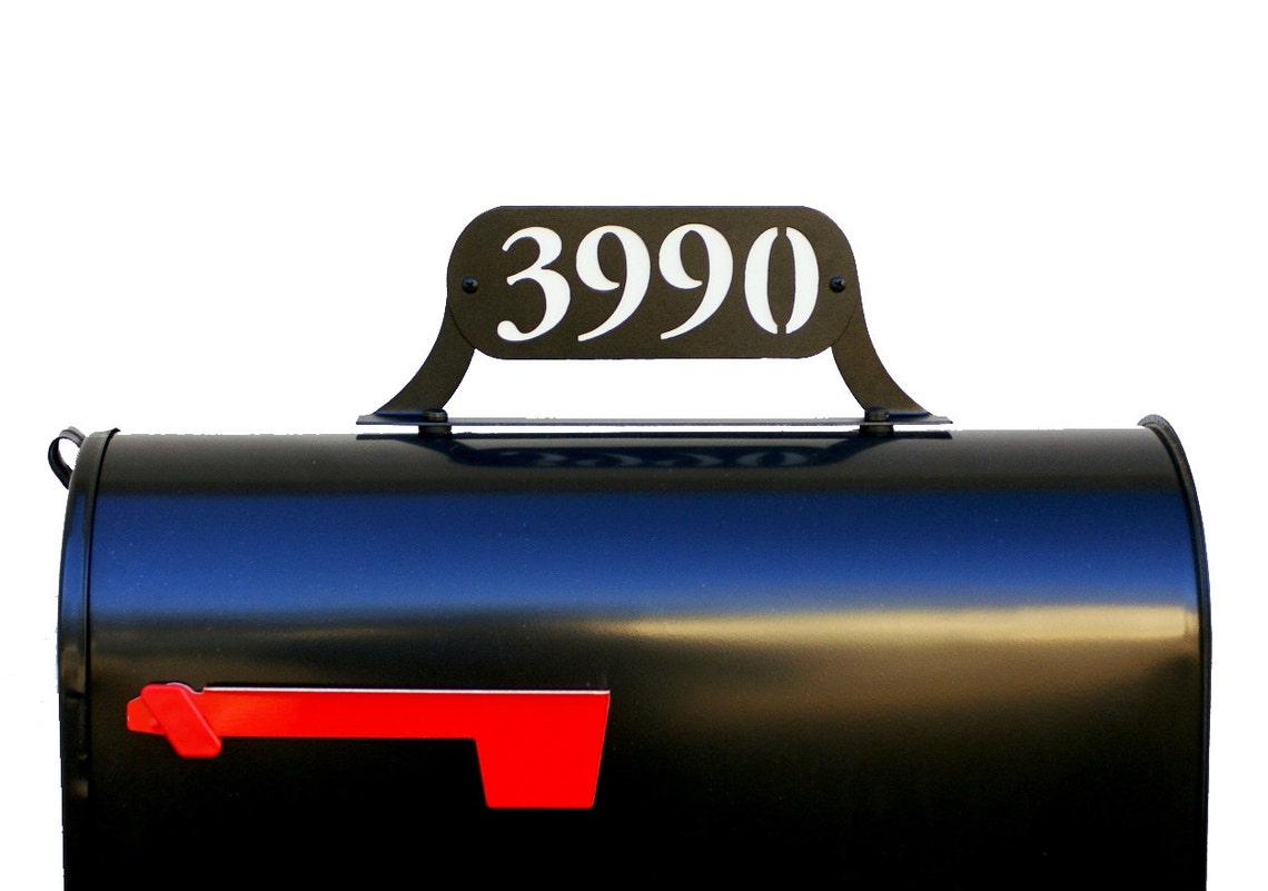 Mailbox Topper with Reflective Numbers Different Size Etsy