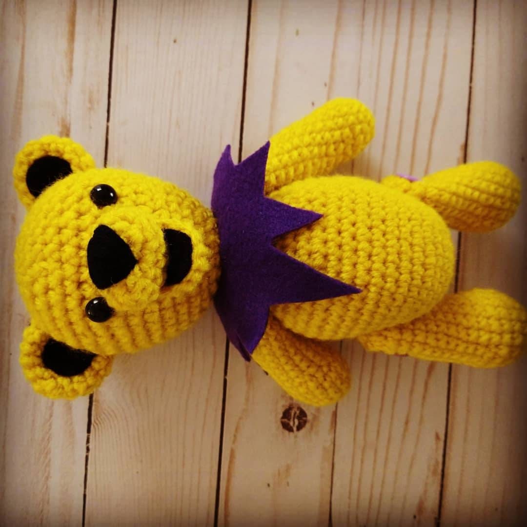 Crochet Grateful Dead Dancing Bear Etsy
