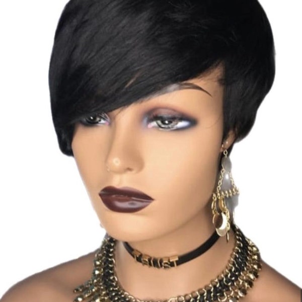 Pixie Style 6 inch Human Wig