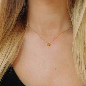 Collar de dientes de tiburón, collar de dientes de tiburón de oro, diente de tiburón diminuto, collar minimalista, collar de oro delicado, regalos para ella, viernes negro