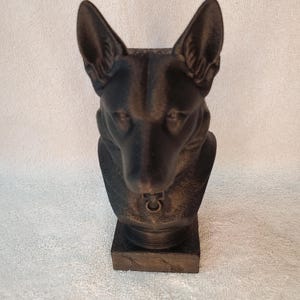 Realistic German Shepherd Dog Bust, Gift for Dog Lover, Pet Memorial, Home Decor, Unique Dog Breed Sculpture, Animal Figurine, Shelf Decor