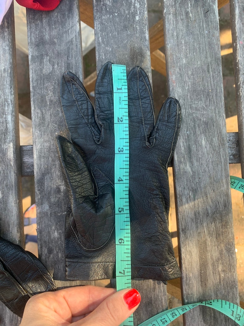 Black Leather Driving Gloves