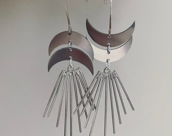 Handmade Moon Phase Earrings