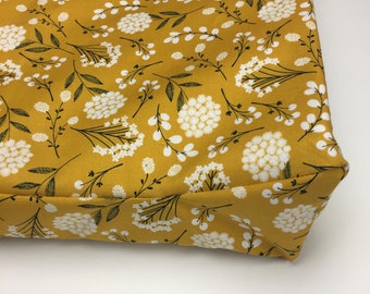 mustard yellow changing pad cover