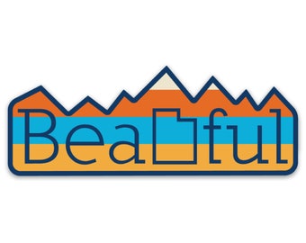 Bea-UTAH-ful Mountains [Sticker]