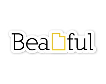 Bea-UTAH-ful [Sticker]