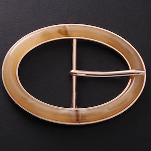 Light Brown Buckle, Golden Tone Base,Fit Belt  30mm, 35mm or 40mm, Pack of 2(B994)