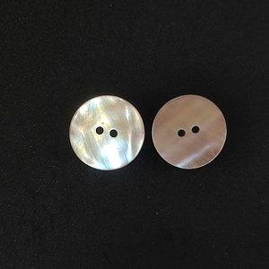 Mother of Pearl Buttons, Natural Buttons, Purle Shell buttons , 8 Sizes Available, Pack of 10(B244)