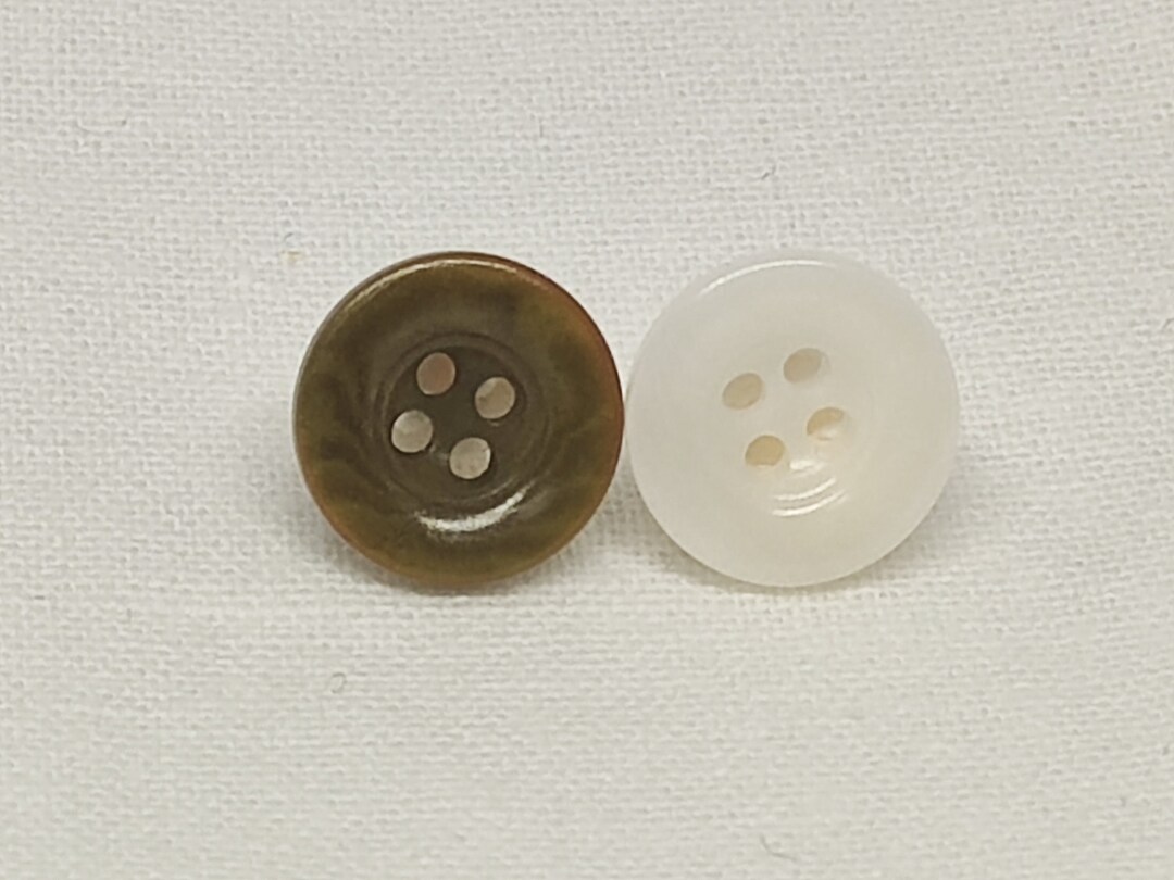 20 Pezzi Bottoni Piatti In Metallo Oro 10mm Per Cappotti, Camicie - Foto 5