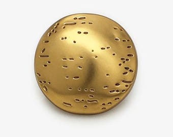 Warm Gold Coat Buttons,17.5mm, 22.5mm, 25mm, Pack of 5(B1990)