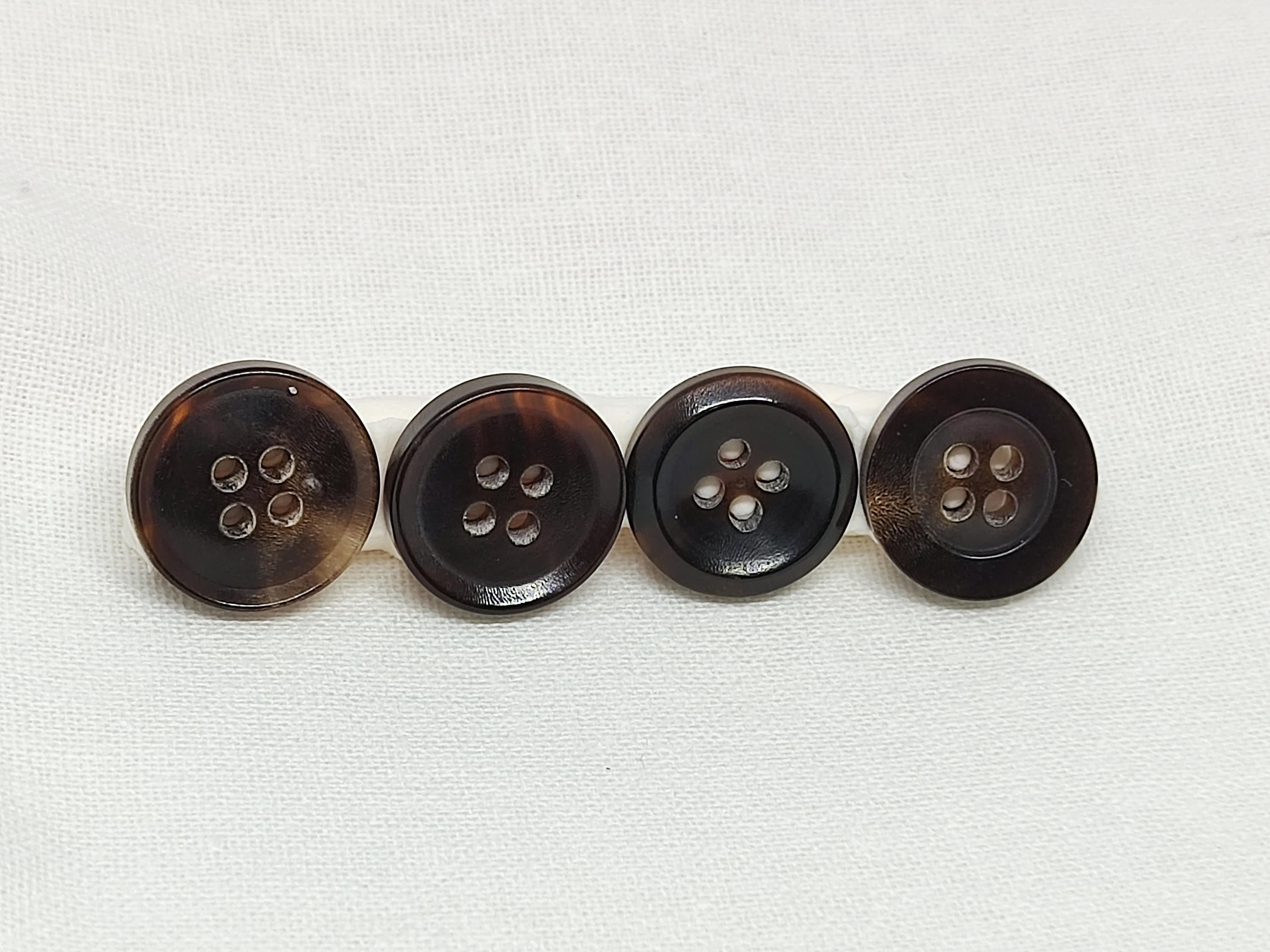 12pcs Genuine Horn Button Set for Suit Jacket Blazer Coat Light Brown Black  Dark Brown Buttons