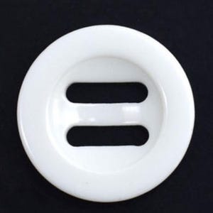 ホワイト ラウンド スライダー ボタン、プラスチック、15 mm、18 mm、20 mm、23 mm、25 mm、30 mm から選択可能、10 個パック (B1297)