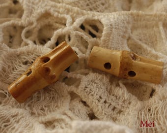 Bambus Knpfe - 10 Stck 2 Holes Original Bamboo Gelenk 2 Holes Buttons, 1  inch - Etsy.de