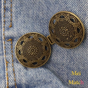 Metal Cloak Closures Boho Style, Length 6.5cm/2.5&quot;, Antique Brass Color, Pack of 2 Sets(B822)