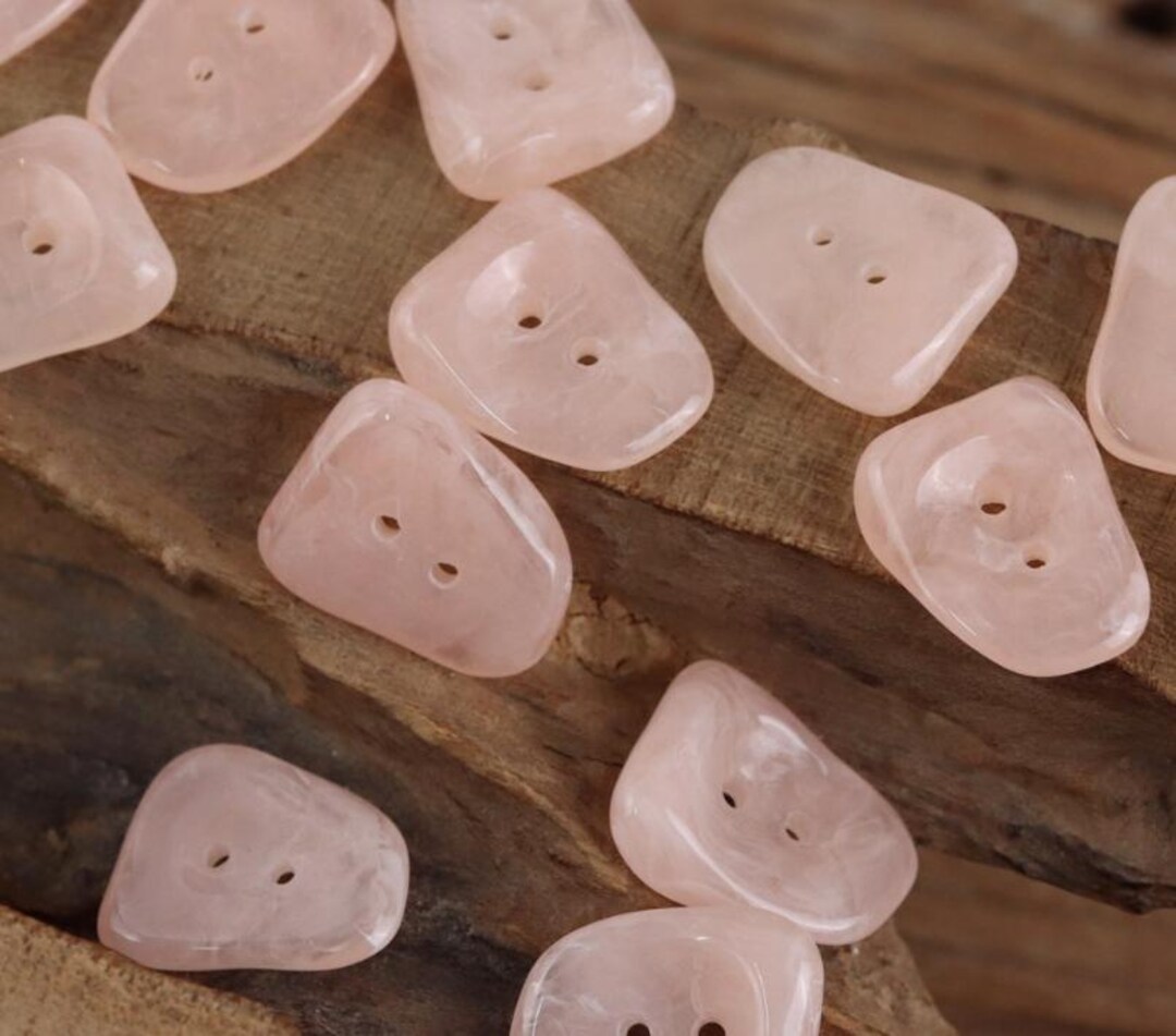 Soft Rose Pink Buttons, Irregular Triangle Buttons, Unique Shapestone ...