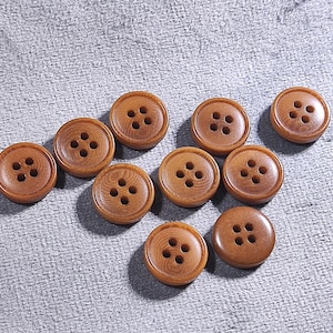 Corozo Hemden, 10mm, 11.5mm, 12.5mm, kaffeebraun, 10er Pack(B2199)