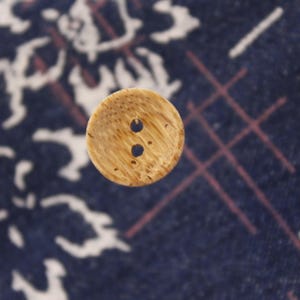 Bamboo Buttons 2 Hole, 11.5mm/0.45&quot; or 12.5mm/0.49&quot;,Pack of 10(B797)