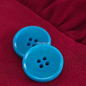 Jaskrawoniebieskie guziki Corozo, 11,5 mm, 15 mm, 17,5 mm, 20 mm lub 23 mm, opakowanie 10 sztuk (B1700)