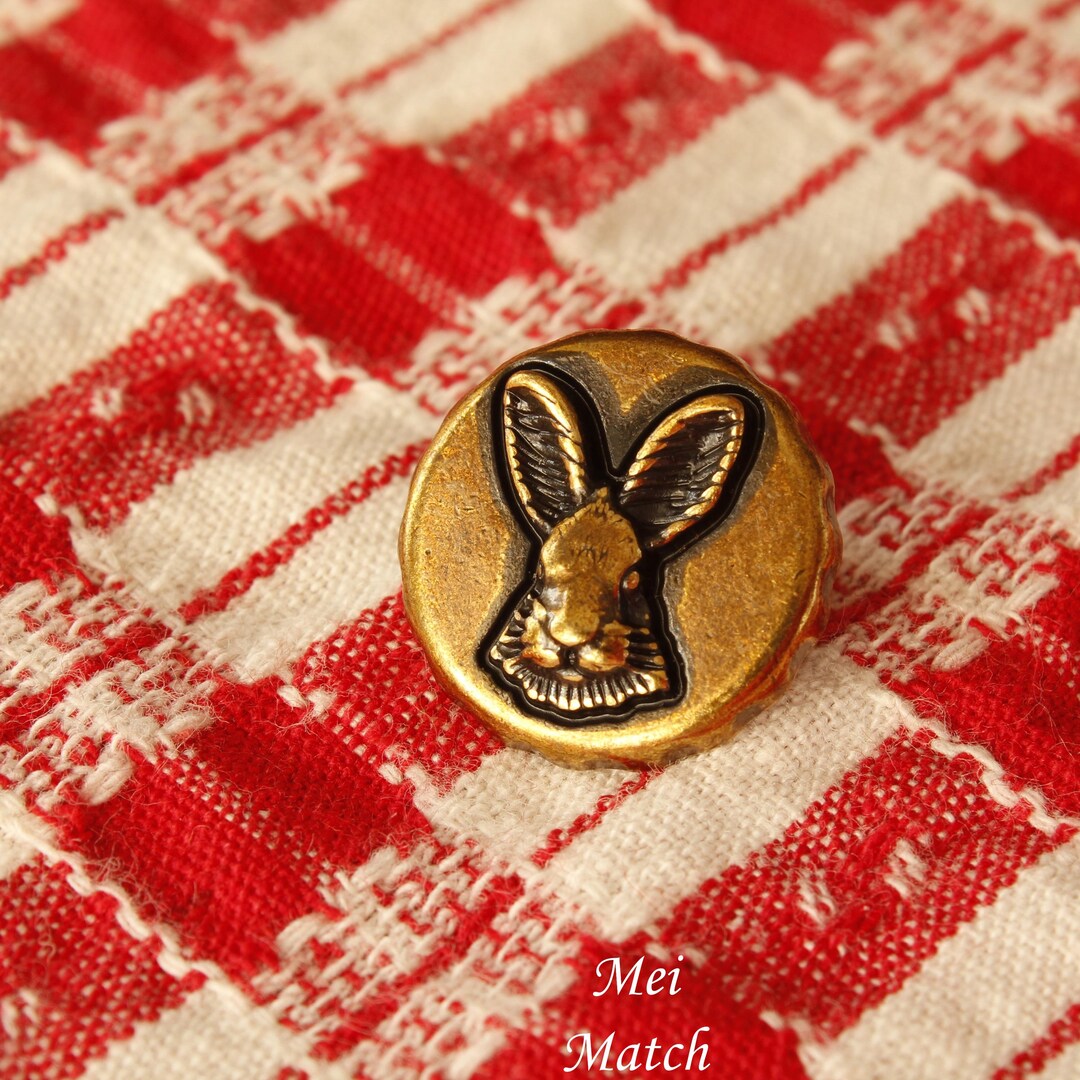 Rabbit Buttons, Metal, Ancient Gold Tone, 17.5mm, 20mm, 22.5mm or 25mm ...