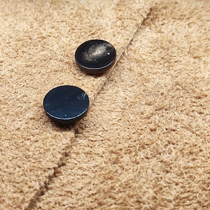 Horn Coat Buttons, Shank Back, Black or Brown, 15mm to 30mm, Pack of 10(B044)