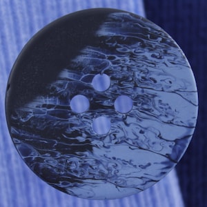 Suit Buttons Mingled Blue,15mm to 30mm, Pack of 10(B301)