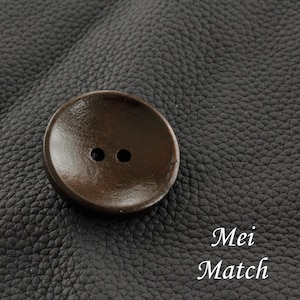 Natur Birnbaum Holzknöpfe, dunkelbraun, 8 Größen erhältlich, 10er Pack (B1104)