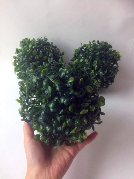 Faux Boxwood Ball 4579 Topiary Greenery Balll Artificial Etsy
