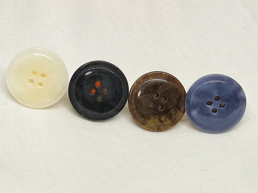 Marbling Effect Buttons, Beige, Brown,blue, Black, 11.5mm to 25mm, Pack ...