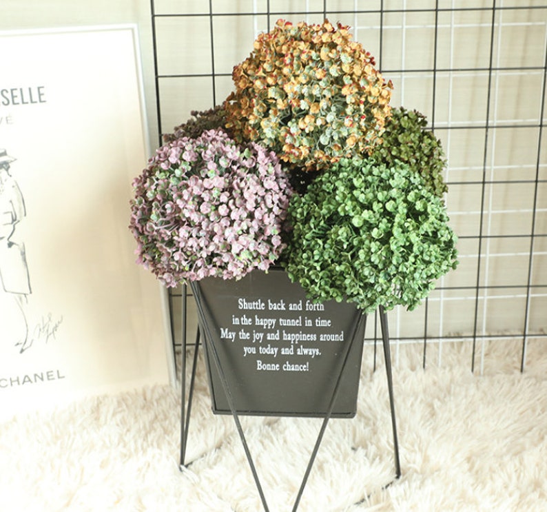 Faux Boxwood Ball 5 Topiary Greenery Balll 6 Colors Etsy