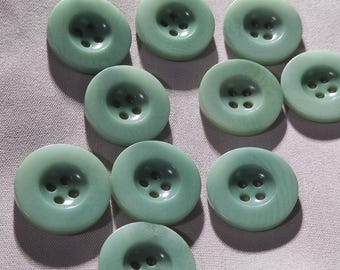 Corozo-Knöpfe, Salbeigrün, 11,5 mm, 15 mm, 20 mm oder 25 mm, 10er-Packung (B1624)