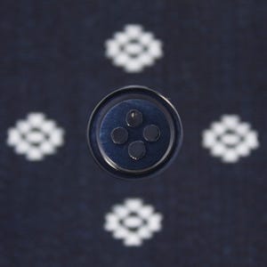 Bottoni in madreperla, blu scuro, 11,5 mm, confezione da 10 (B646)