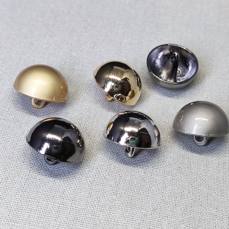 Dome Buttons Black - Etsy