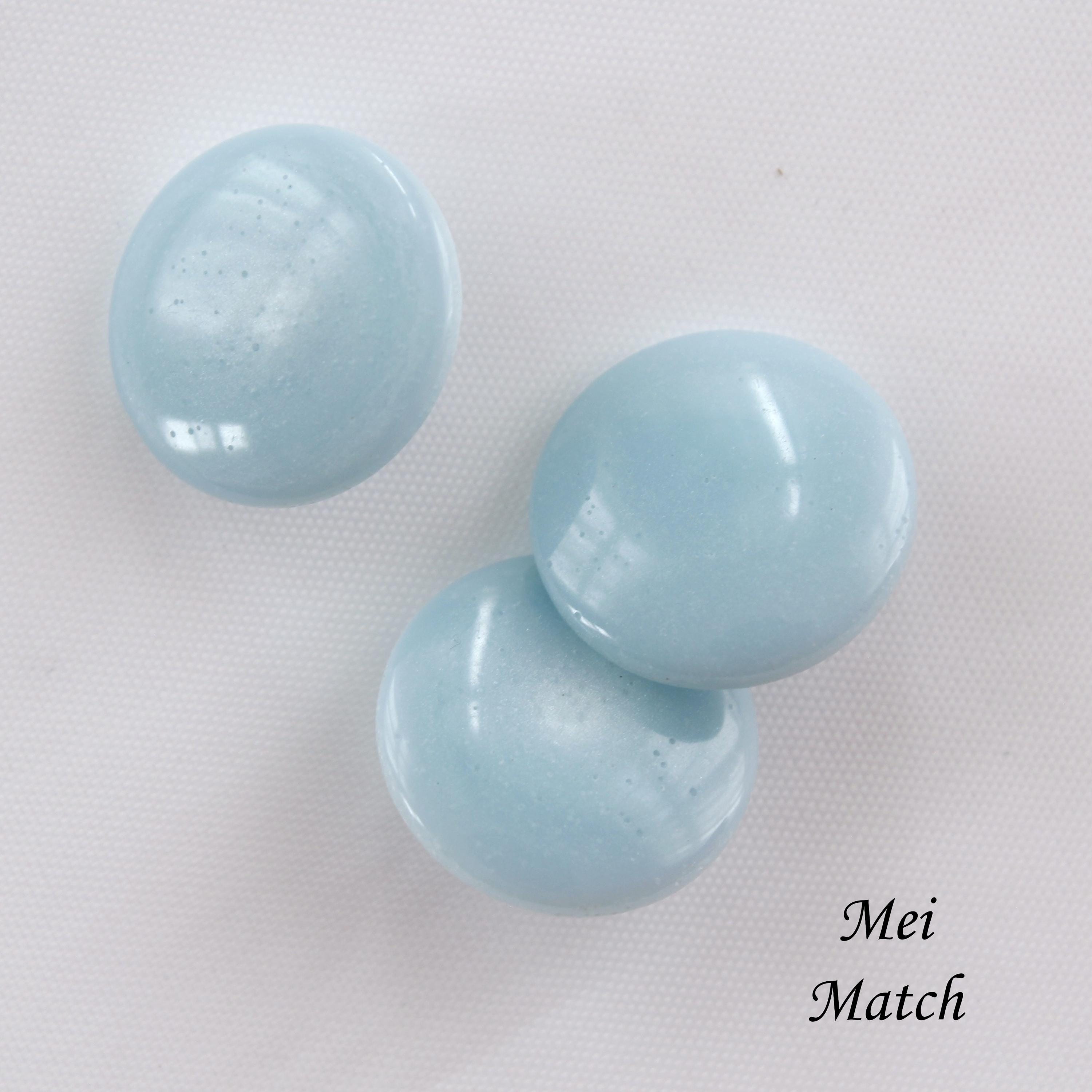 Light Blue Buttons, Resin Half Dome Buttons, Pack of 8(B292) - Etsy