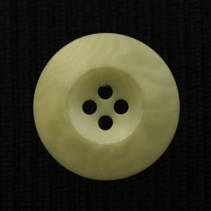 Corozo Buttons Mint Green, Looks a little Yellow, 15mm,17.5mm or 20mm, Pack of 10(B173)
