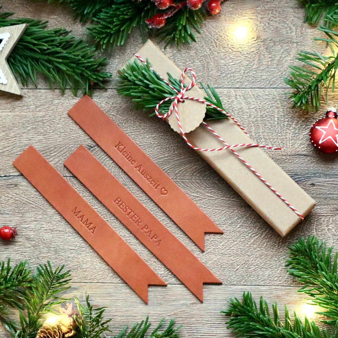 Personalized Leather Bookmark, E.g.,