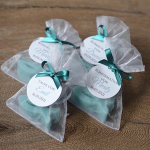 FISH SOAP gifts for baptism, communion or confirmation - Handmade soap - Fish blue / dark blue as a small thank you