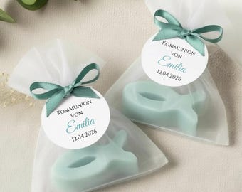 Fish-themed party favor for First Communion, Confirmation, or Baptism | Handmade vegan fish soap | Gift for guests | Small thank you gift | Fish-themed table decoration
