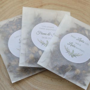 Flower seeds, personalized wedding gifts, baptisms, communions, confirmations - let our love grow - it's great that you're here!