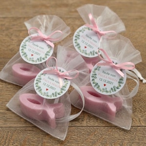 FISH SOAP pink for baptism, communion or confirmation - handmade soap - give away - small thank you