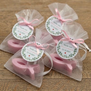 Favors for baptism, communion or confirmation - fish - handmade soap - give away - small thank you