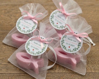Favors for baptism, communion or confirmation - fish - handmade soap - give away - small thank you