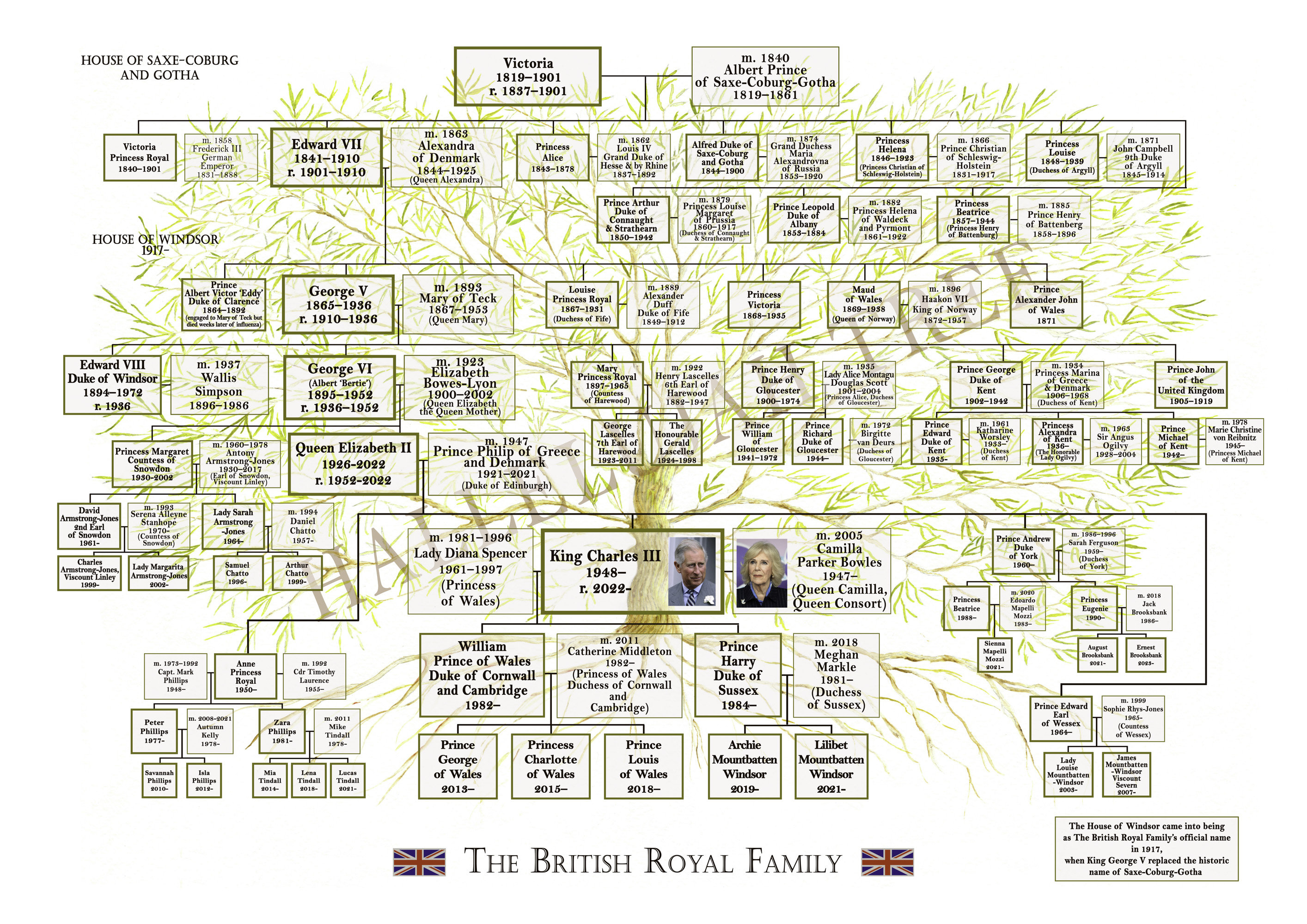 Family Tree Of The English Royal Family TAFT Independent