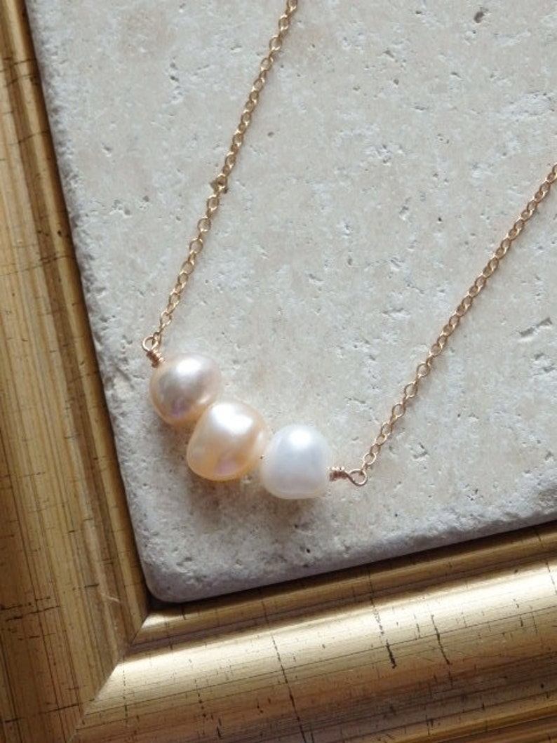 Pearl Earrings Pearl Jewellery Contemporary Pearl Necklace Gold Plated Pearl Necklace Pearl Necklace 14ct Gold Plated Rose Gold