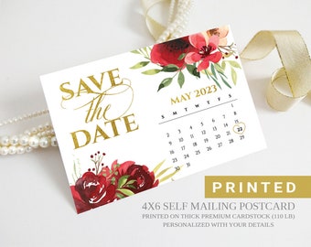 Save The Date Calendar Template Etsy