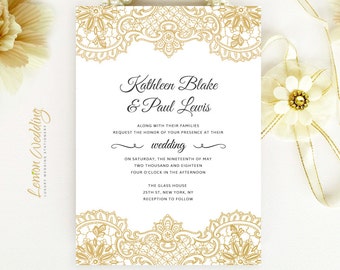 lace invitations etsy