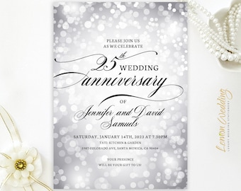 sparkle invitation etsy